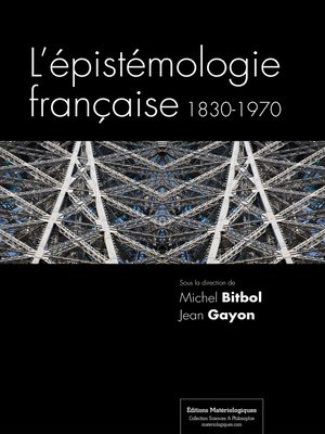 cover image of L'épistémologie française